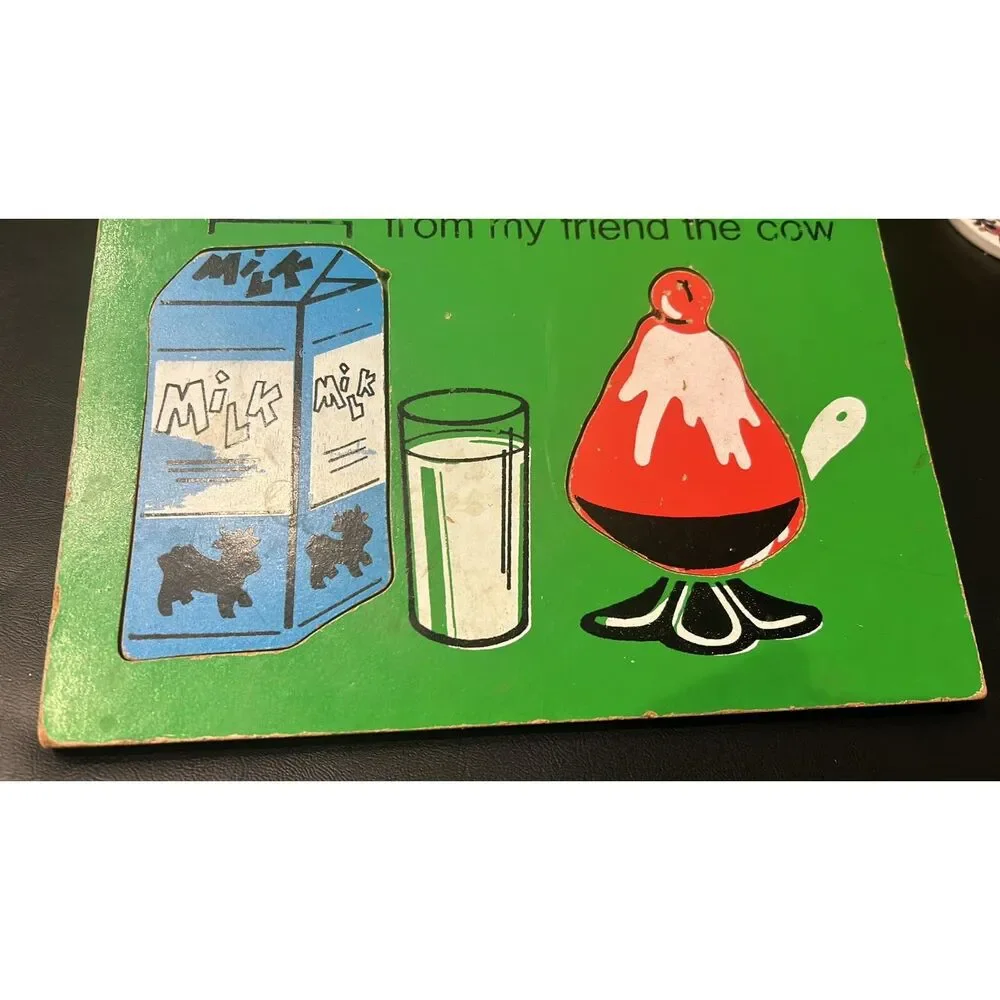 Vintage Playskool Collectible Puzzle Wood  The Milky Wy Puzzle # 155-25